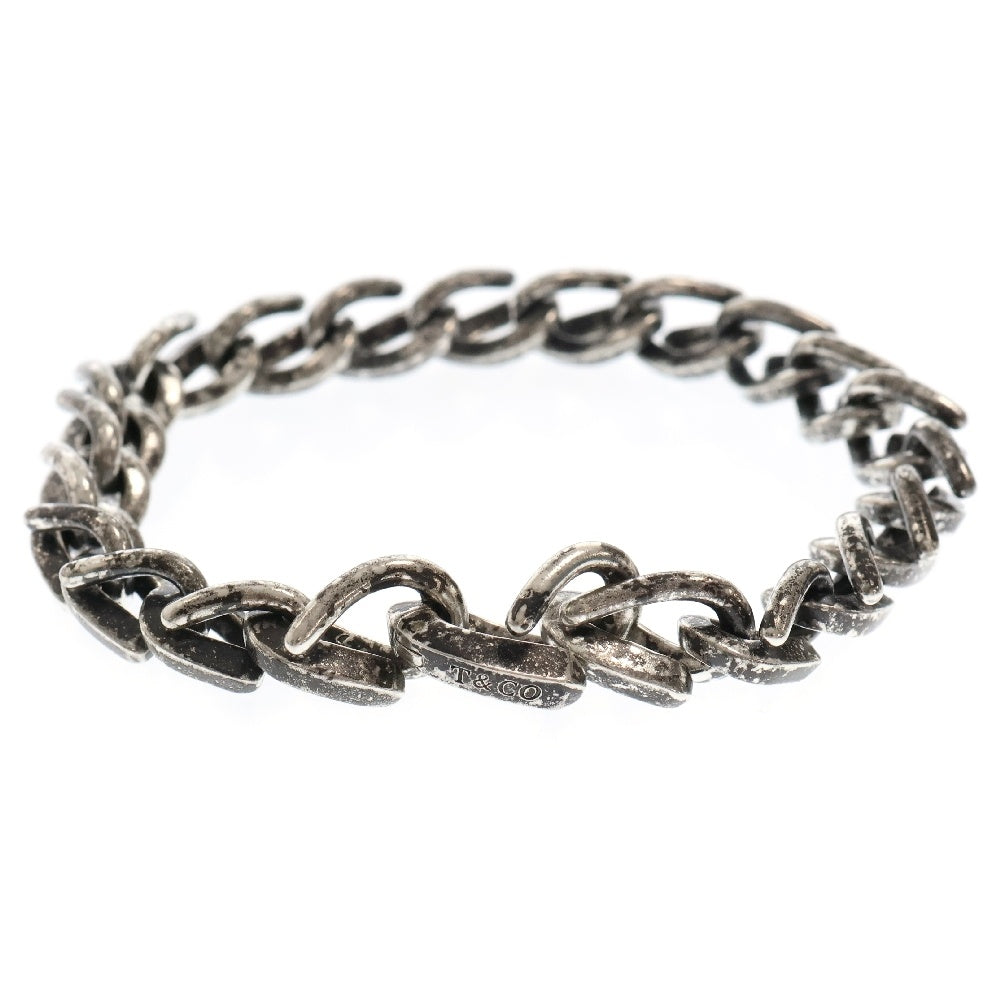 TIFFANY & Co.(ティファニー) FORGE MEDIUM LINK BRACELET フォージ ミディアム ブレスレット 22リンク シルバー/ブラック