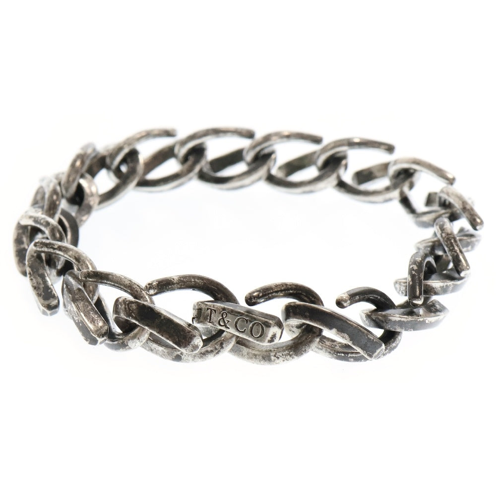 TIFFANY & Co.(ティファニー) FORGE LARGE LINK BRACELET フォージ ラージ ブレスレット 16リンク シルバー/ブラック
