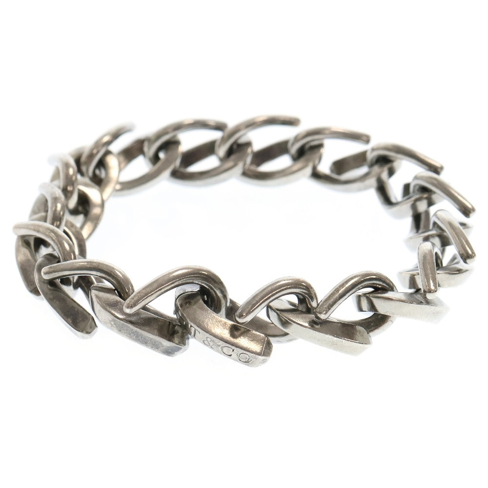 TIFFANY & Co.(ティファニー) FORGE LARGE LINK BRACELET フォージ ラージ ブレスレット 15リンク シルバー/ブラック