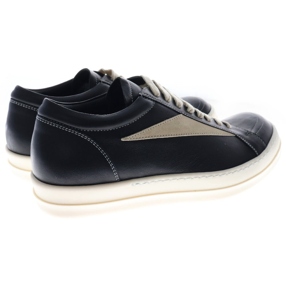 Rick Owens(リックオウエンス) VINTAGE SNEAKS ヴィンテージ スニークス レザー ローカットスニーカー ブラック/ホワイト 02D6897