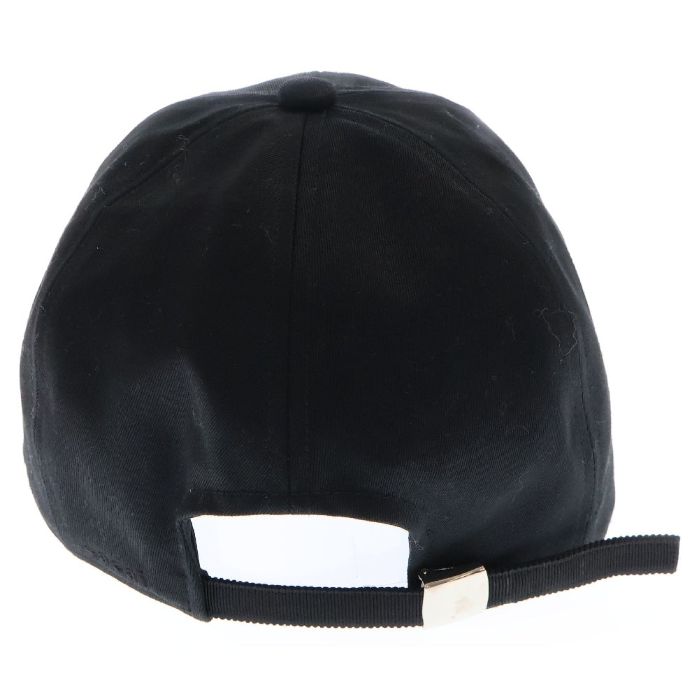 Sacai(サカイ) 22AW S Logo Cap S ロゴ刺繍 6パネル ベースボールキャップ 帽子 ブラック 22-0415S