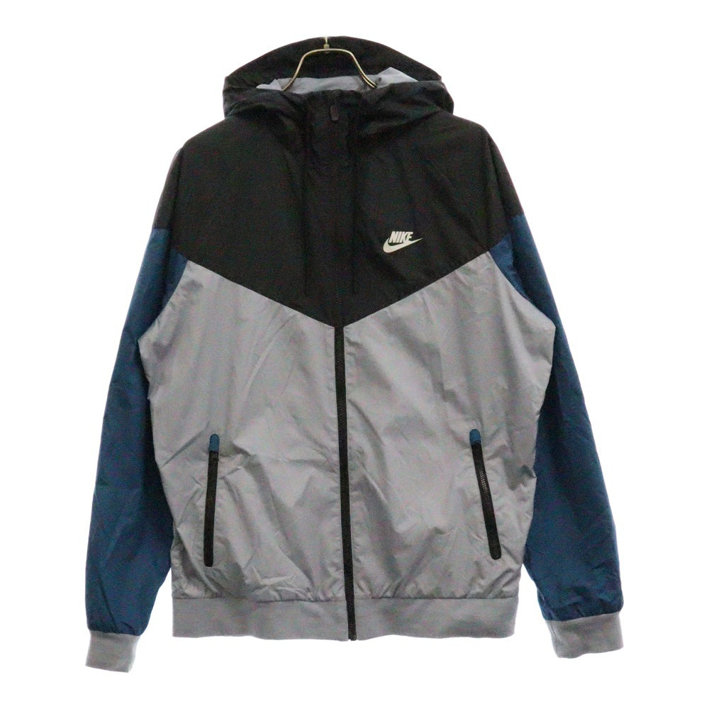 NIKE(ナイキ) WIND RUNNER ウィンドランナー ポリエステル フーデッドジャケット ネイビー/ブルー AT5271-464