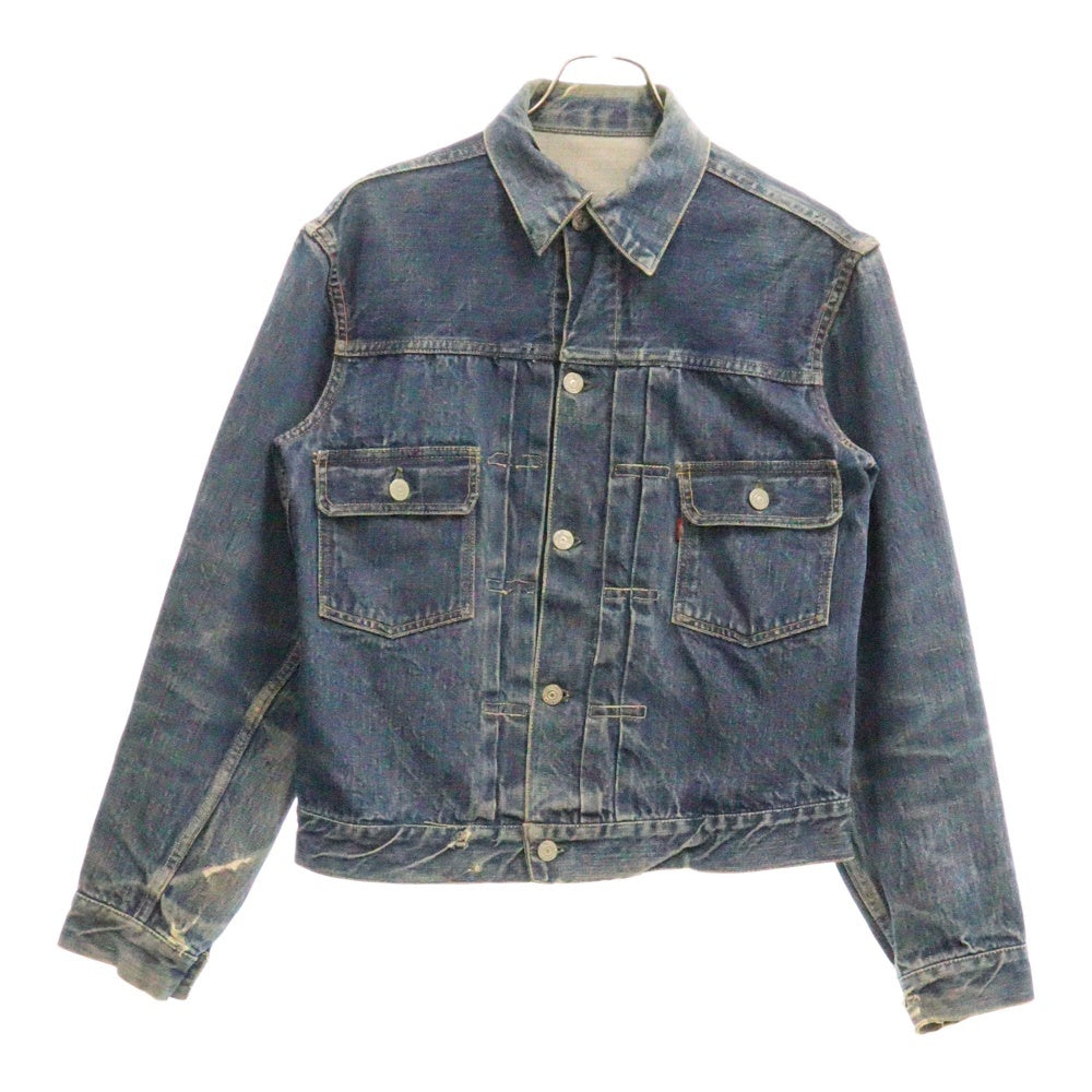Levi's(リーバイス) 50S VINTAGE 507XX 2nd ボタン裏 17 BIGE 片面タブ 紙パッチ セカンド デニム トラッカージャケット インディゴ