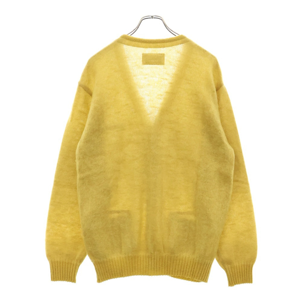 WACKO MARIA(ワコマリア) 23AW MOHAIR KNIT CARDIGAN モヘアニットカーディガン イエロー 23FW-WMK-KN08