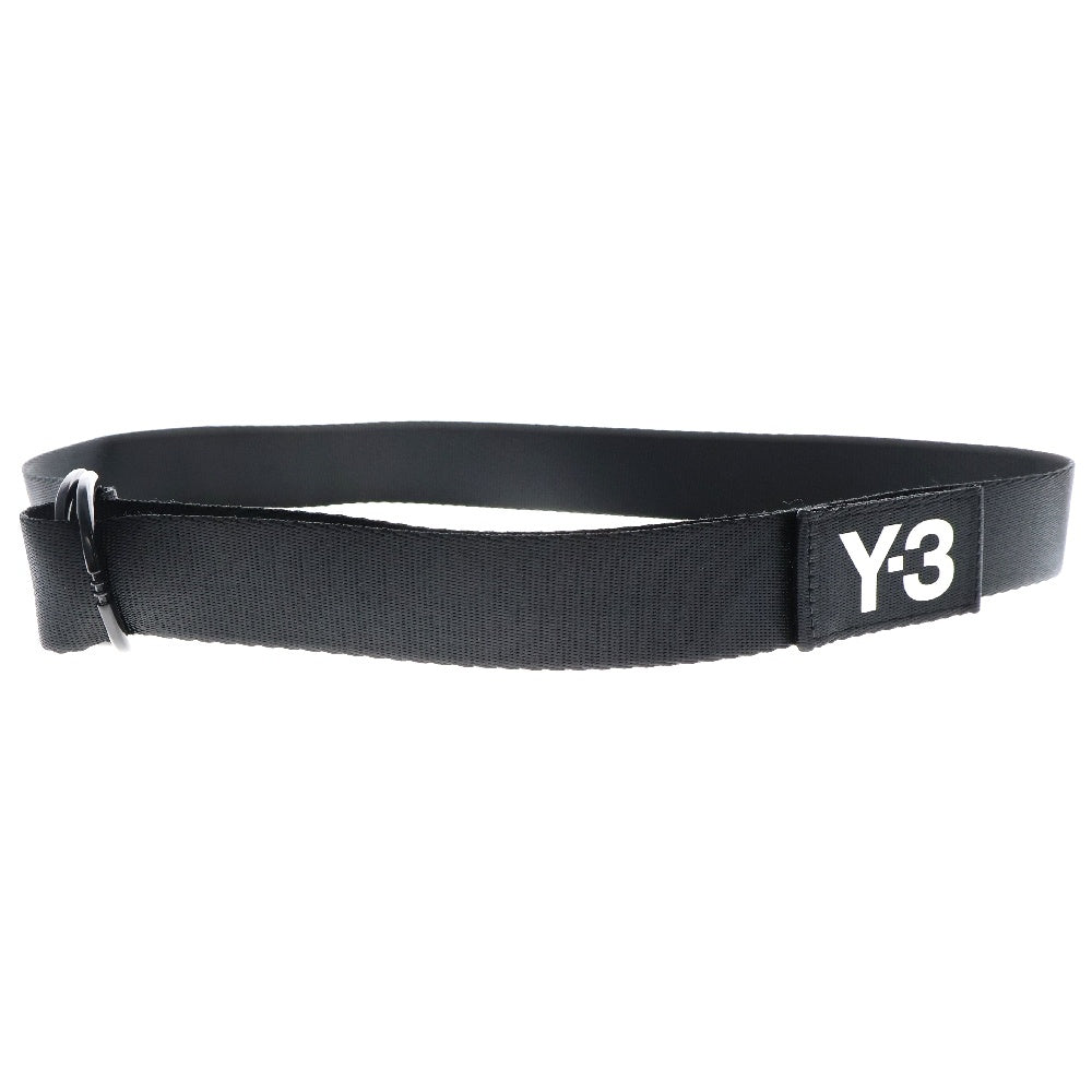 Y-3(ワイスリー) LOGO BELT ロゴベルト ブラック/ホワイト