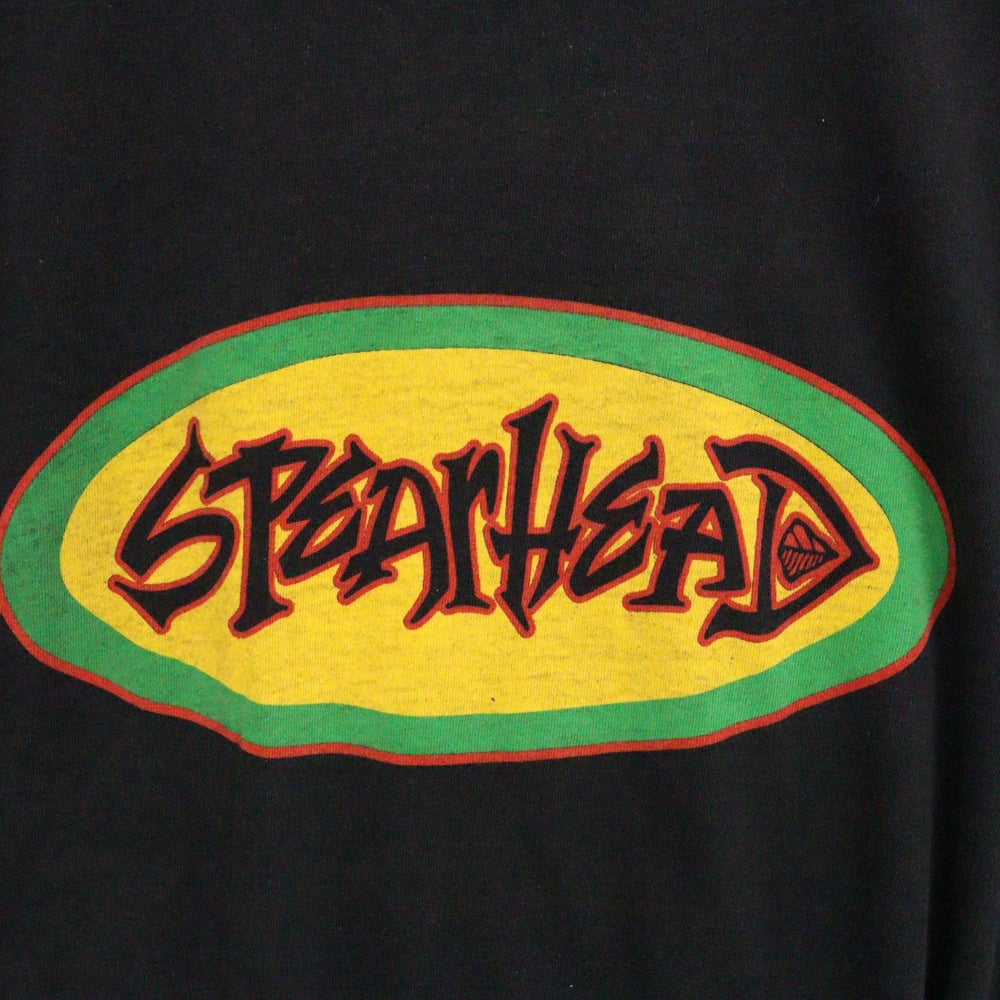 VINTAGE(ヴィンテージ) 90S SPEARHEAD スピアヘッド ロゴプリント半袖Tシャツ カットソー ブラック