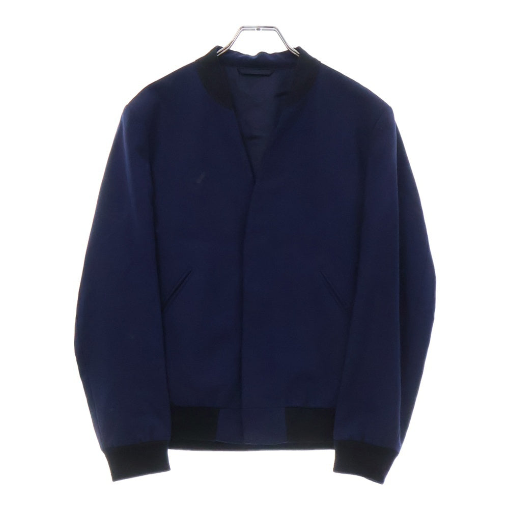LAD MUSICIAN(ラッドミュージシャン) 15AW COLLARLESS JACKET カラーレス 比翼 ジャケット ネイビー 2215-307