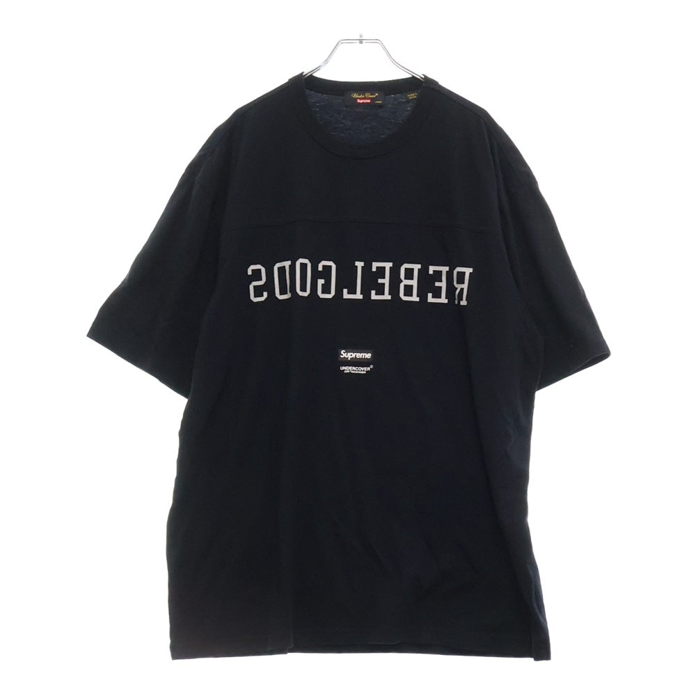 SUPREME(シュプリーム) 23SS ×UNDERCOVER Football Top アンダーカバー フロントプリント クルーネック フットボールTシャツ カットソー ブラック