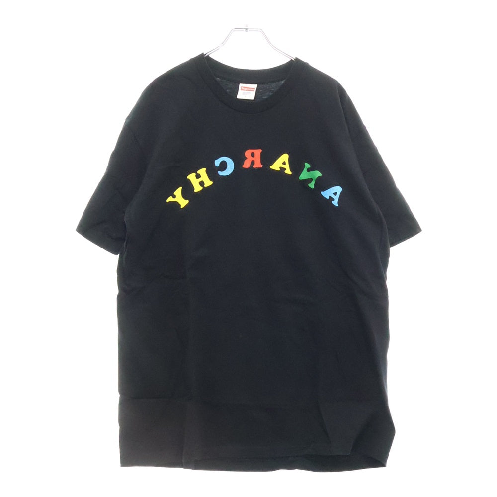 SUPREME(シュプリーム) 21SS Jamie Reid Anarchy Tee ジェイミーリード アナーキー 両面プリント クルーネック 半袖Tシャツ カットソー ブラック