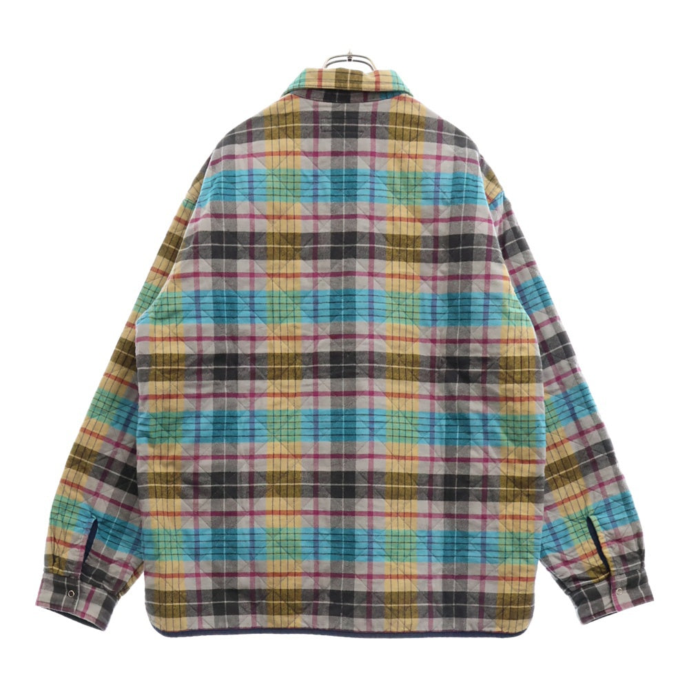 SUPREME(シュプリーム) 24AW Quilted Flannel Zip Up Shirt キルテッド フランネル ジップアップシャツ ジャケット マルチカラー