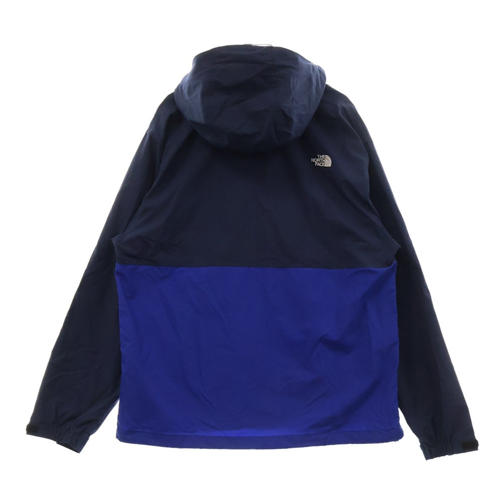 THE NORTH FACE(ザノースフェイス) COMPACT JACKET ロゴ刺繍 コンパクト フーデッド ジップアップ ナイロン ジャケット ネイビー/ブルー NP71530