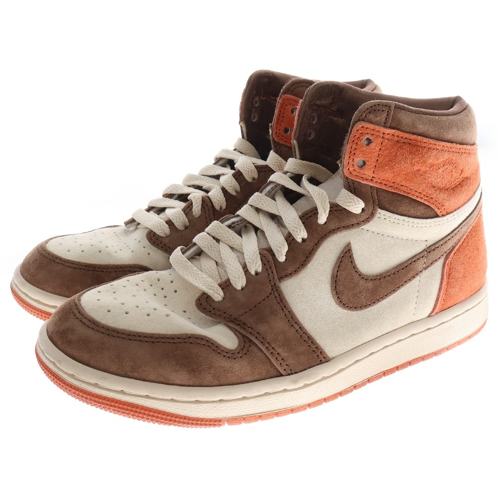 NIKE(ナイキ) WMNS AIR JORDAN 1 Cacao Wow and Sand Drift ウィメンズ エアジョーダン 1 カカオワオ アンド サンドドリフト ハイカットスニーカー US7/24cm FQ2941-200