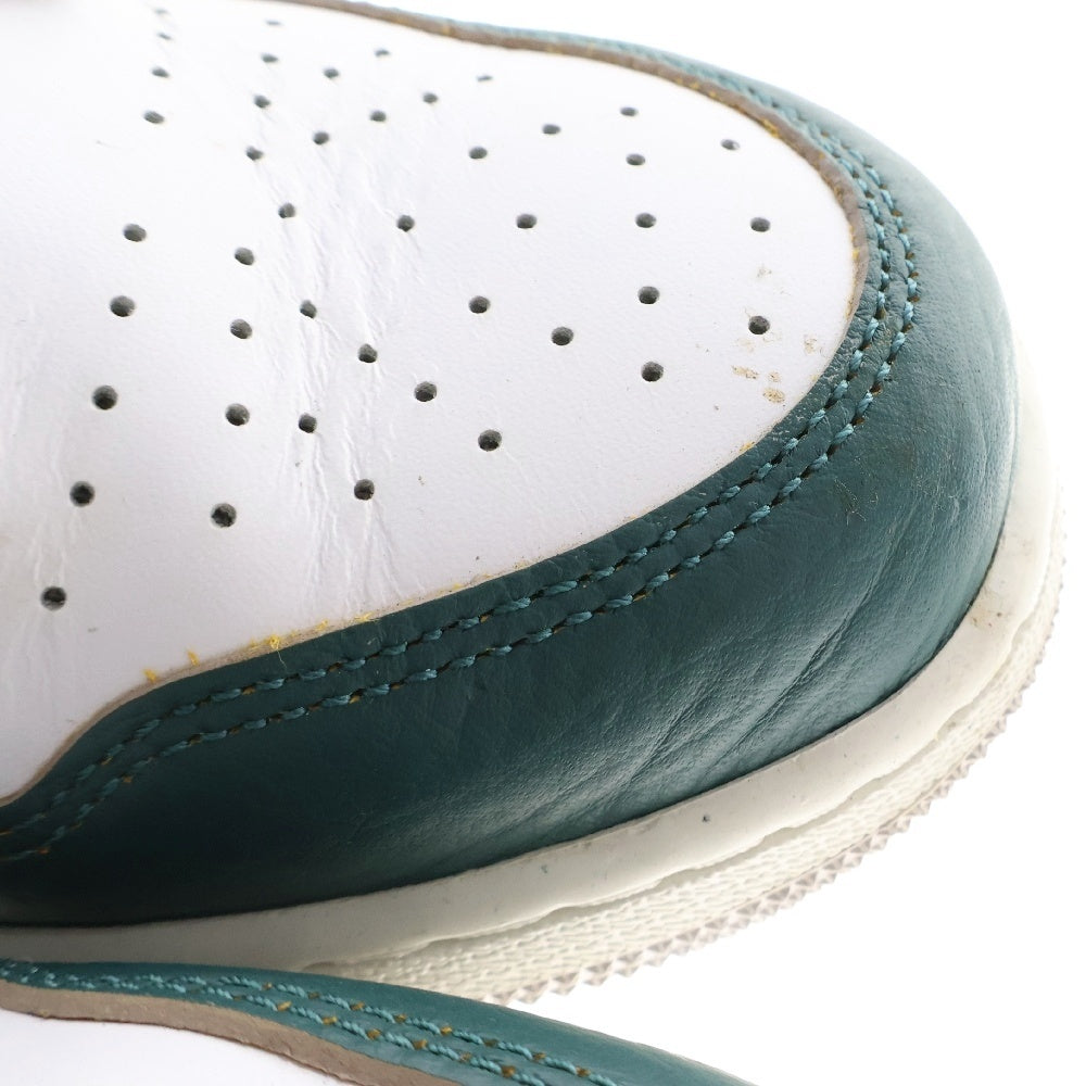 NIKE(ナイキ) WMNS AIR JORDAN 1 MID GS Oxidized Green ウィメンズ エアジョーダン 1 ミッドカットスニーカー ホワイト/グリーン レディース US6Y/24cm FQ8088-103