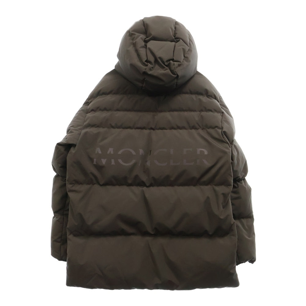 MONCLER(モンクレール) 22AW WASHIBA GIUBBOTTO ワシバ バックロゴプリント フーデッド ダウンジャケット グレー H20911C00027 57843