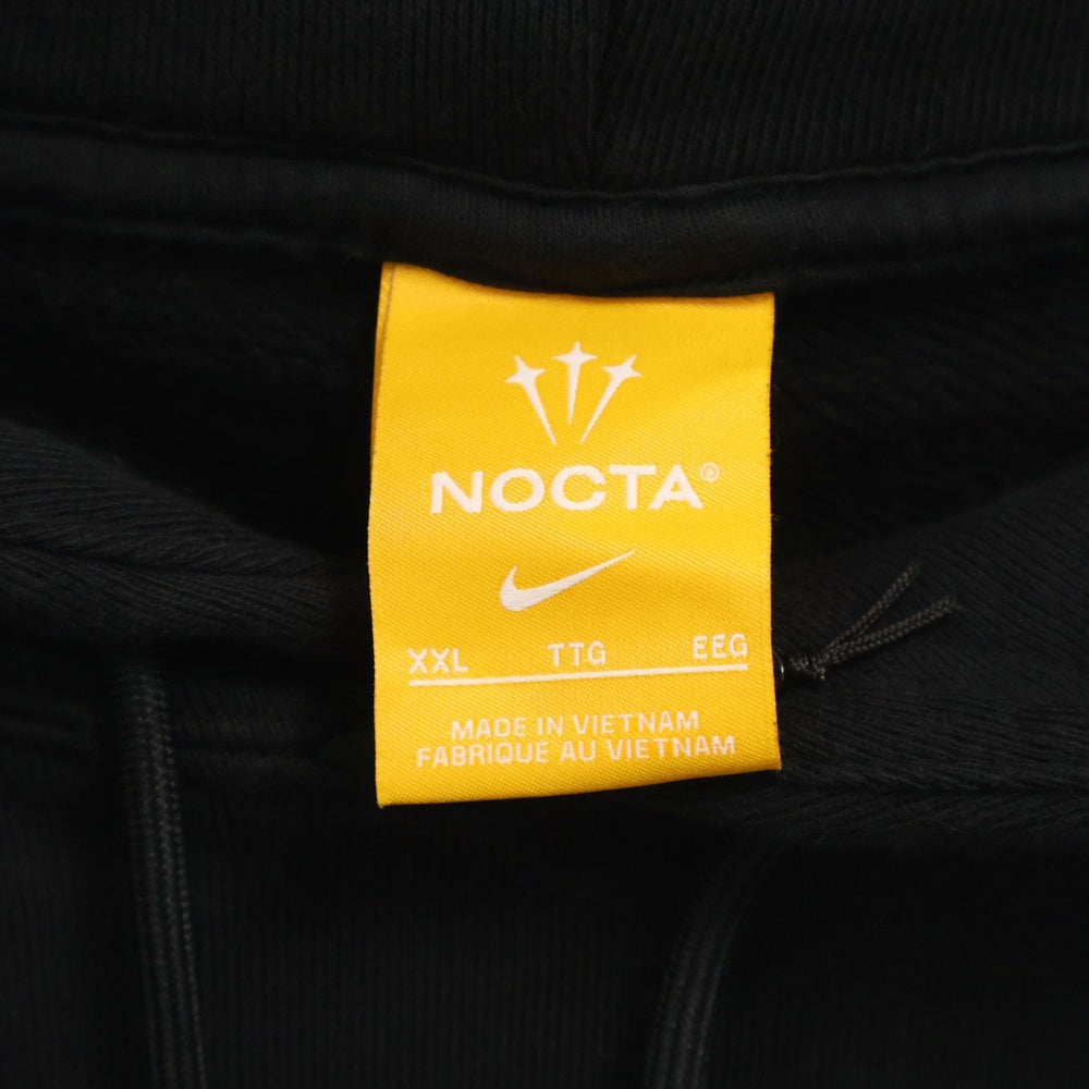 NIKE(ナイキ) ×NOCTA M NRG NOCTA CS HOODIE FLC ノクタ フロントラバースウッシュ スウェット プルオーバーパーカー ブラック FN7659-010