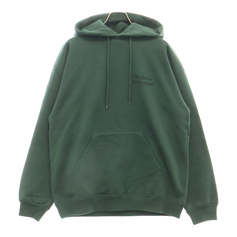 ENNOY(エンノイ) 20AW フロントロゴ刺繍スウェットプルオーバーパーカー グリーン AW20BRENCT03NTL