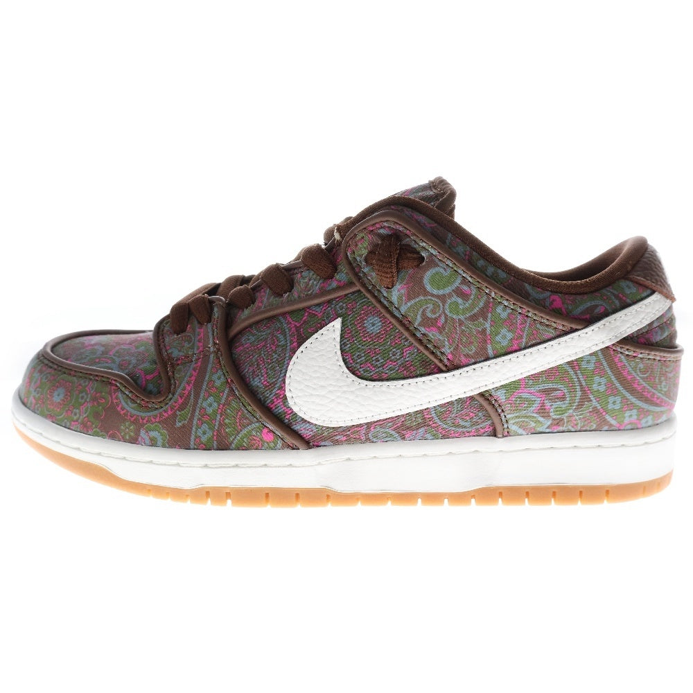 NIKE SB(ナイキエスビー) DUNK LOW PRO PREMIUM BROWN PAISLEY ダンクローカットスニーカー ペイズリー US10/28cm DH7534-200