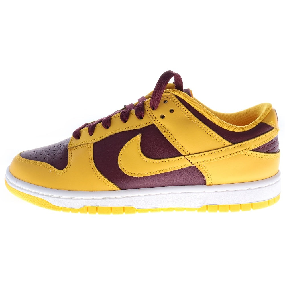 NIKE(ナイキ) DUNK LOW UNIVERSITY GOLD ダンク ユニバーシティゴールド ローカットスニーカー イエロー/バーガンディ US8.5/26.5cm DD1391-702