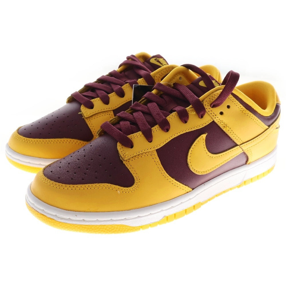 NIKE(ナイキ) DUNK LOW UNIVERSITY GOLD ダンク ユニバーシティゴールド ローカットスニーカー イエロー/バーガンディ US8.5/26.5cm DD1391-702