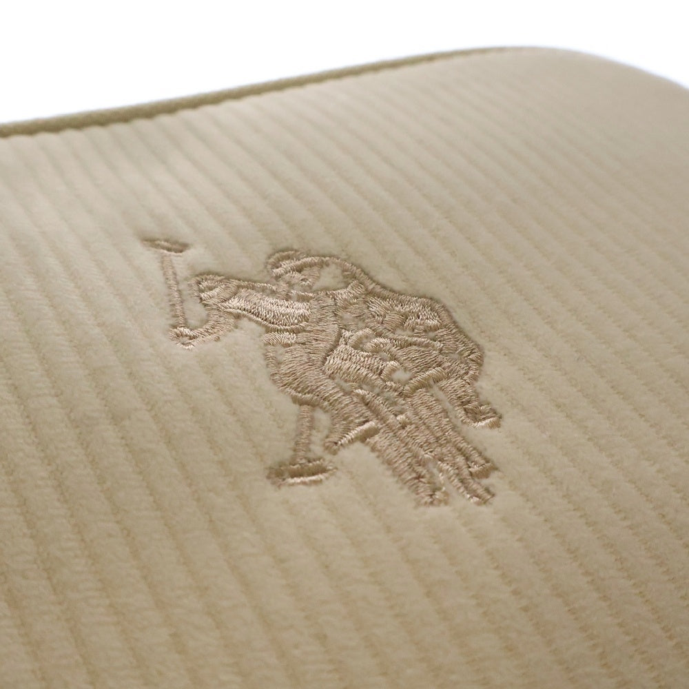 U.S. POLO ASSN.(ユーエスポロアッスン) コーデュロイスクエアショルダーバッグ ホワイト