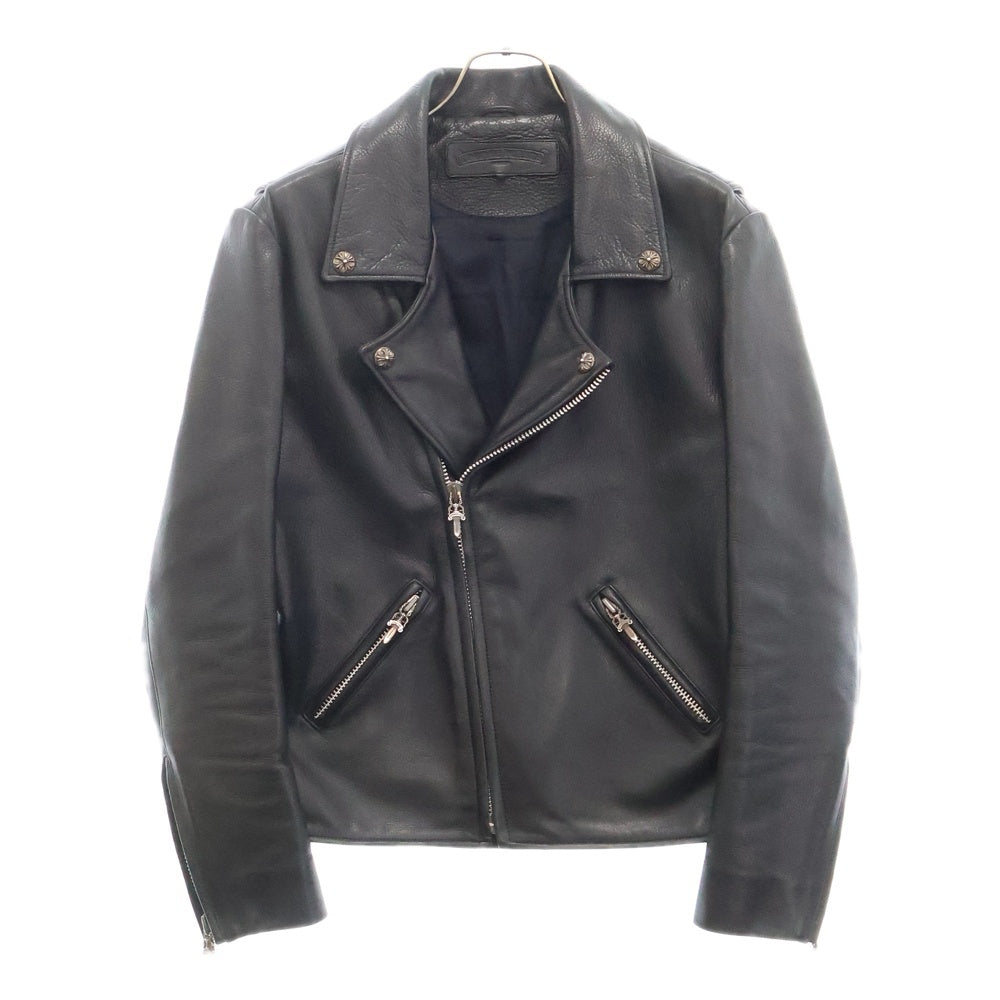 CHROME HEARTS(クロムハーツ) BASIC MOTO ベーシックモト ダガージップ ダブルライダース レザージャケット ブラック