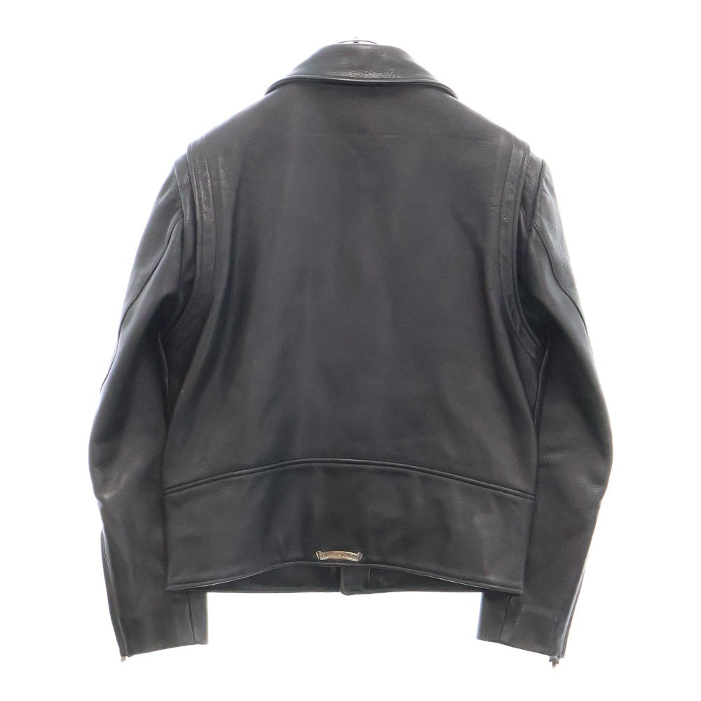 CHROME HEARTS(クロムハーツ) BASIC MOTO ベーシックモト ダガージップ ダブルライダース レザージャケット ブラック