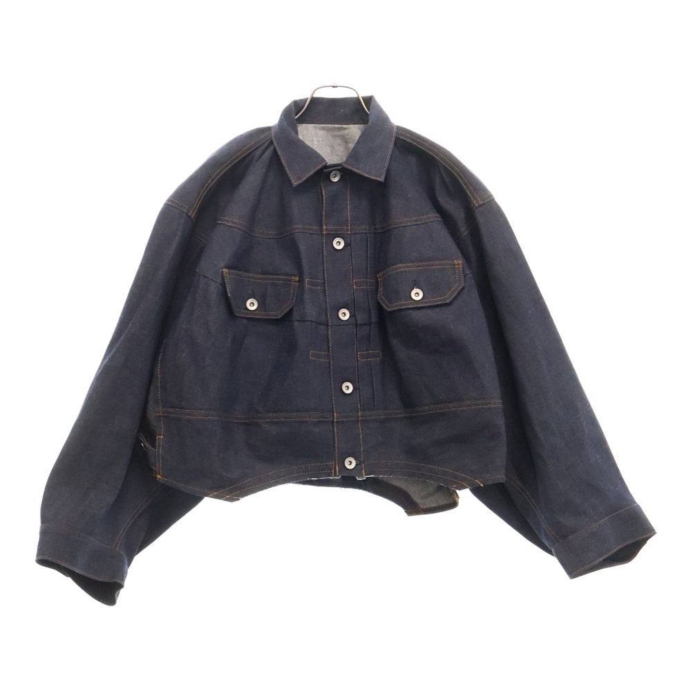 Sacai(サカイ) 24SS Denim Blouson クロップド デニムジャケット ブルゾン インディゴ 24-07283