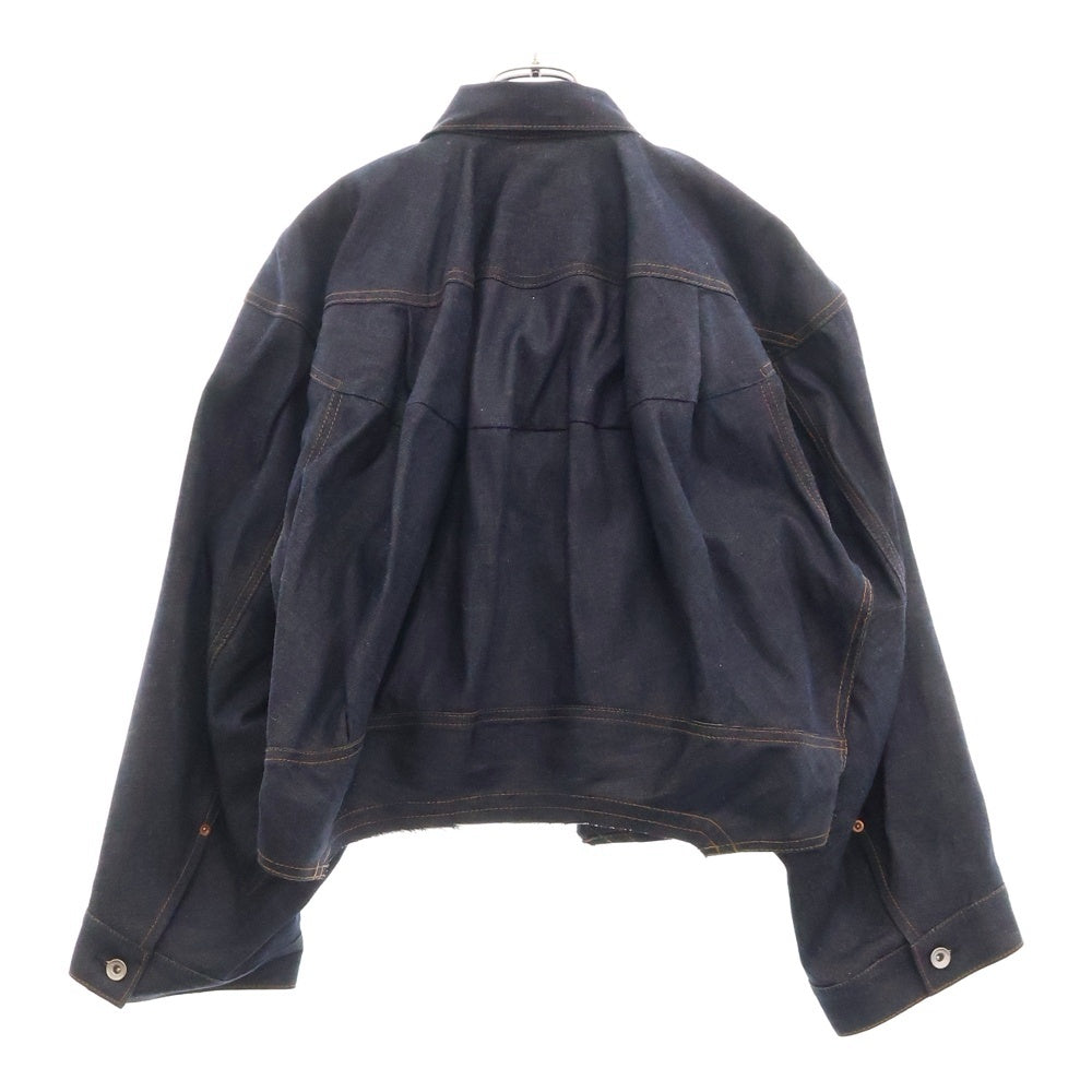 Sacai(サカイ) 24SS Denim Blouson クロップド デニムジャケット ブルゾン インディゴ 24-07283