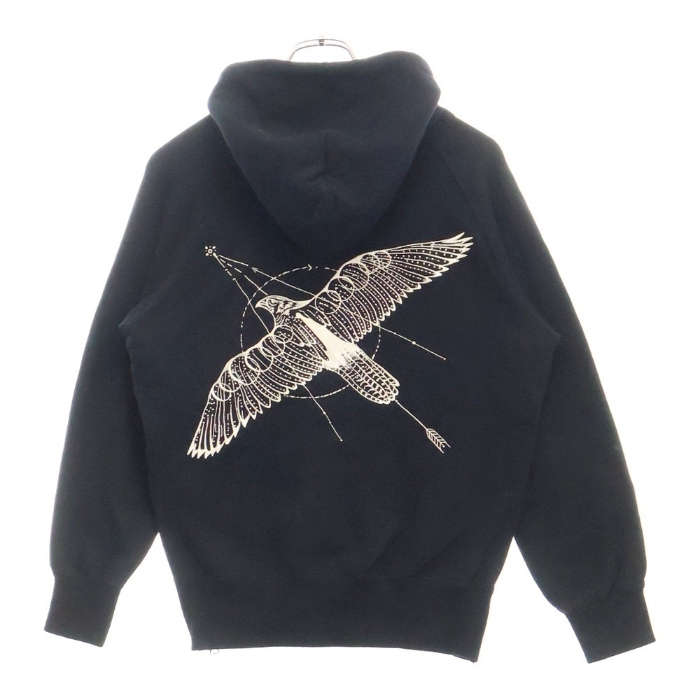 Sacai(サカイ) 19SS × Dr.Woo Side Zip Hoodie ドクターウー サイドジップ グラフィックエンブロイダリー プルオーバーパーカー フーディー ブラック 19-0048S