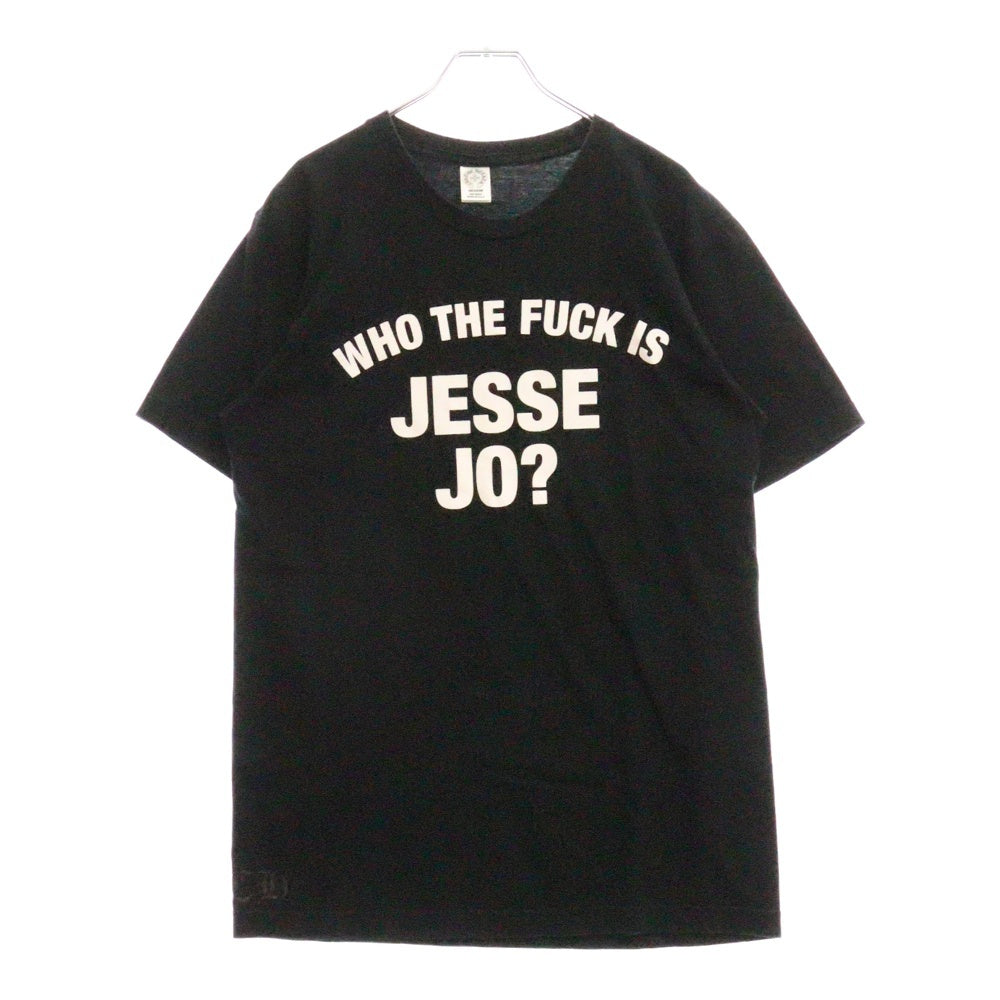 CHROME HEARTS(クロムハーツ) Who The Fuck Is Jesse Jo T-Shirt ジェシージョースターク フロントプリント クルーネック 半袖Tシャツ カットソー ブラック