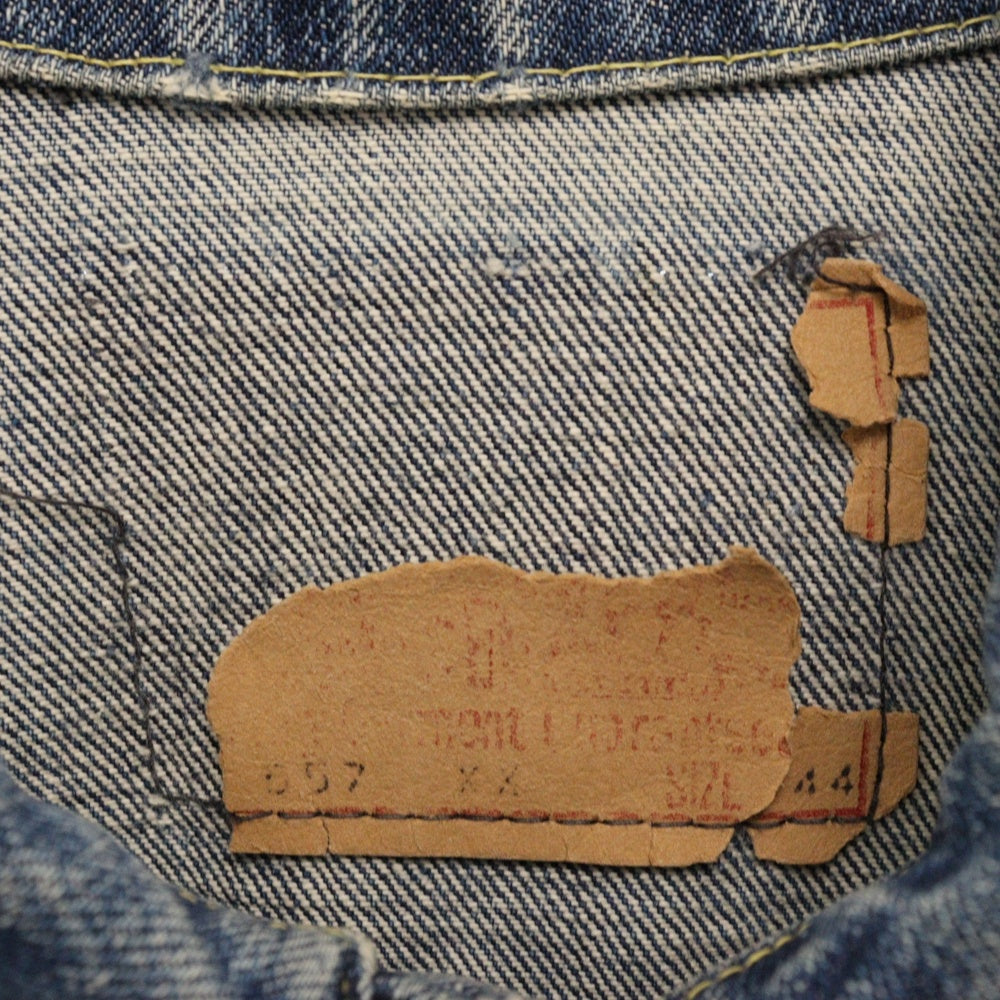 Levi's(リーバイス) 60S VINTAGE 557XX 3rd サード BIG E ボタン裏17 均等V ギャラ有紙パッチ デニムトラッカージャケット インディゴ