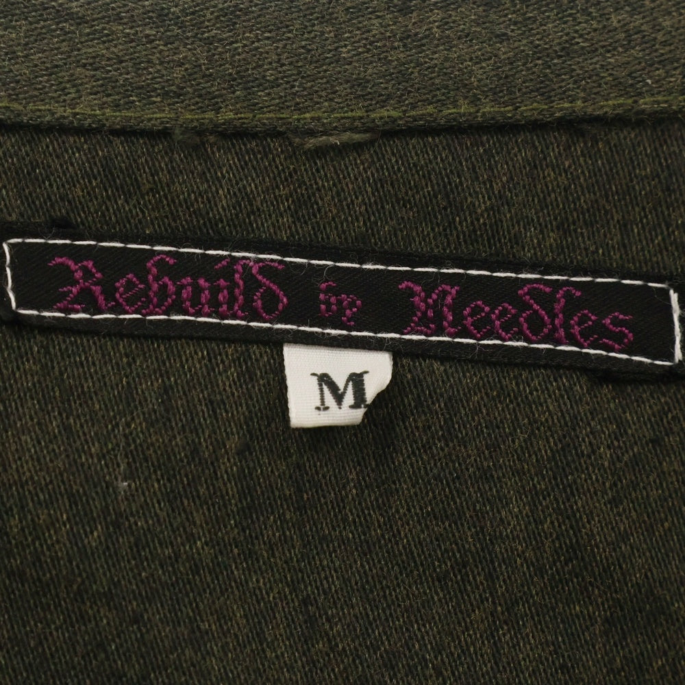 Rebuild by needles(リビルドバイニードルス) M65 Crew Neck Jacket 再構築 リメイク ミリタリー ジャケット カーキ