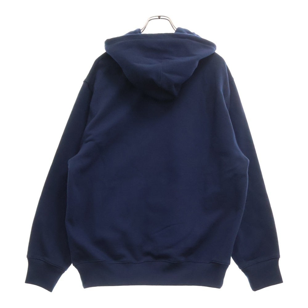 Palace Skateboards(パレススケートボーズ) FONT HOOD ロゴエンブロイダリー プルオーバーパーカー フーディー ネイビー P27CS021