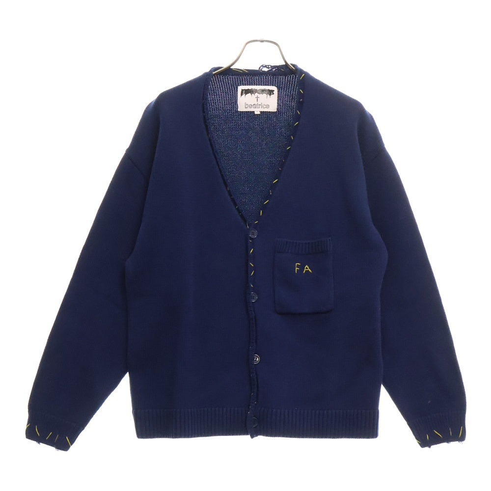 FUCKING AWESOME(ファッキンオーサム) Beatrice Cardigan ベアトリス ロゴエンブロイダリー ニット カーディガン