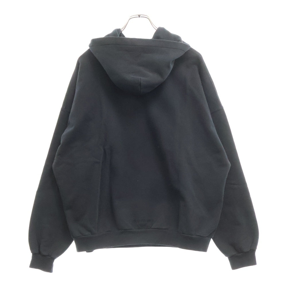 BALENCIAGA(バレンシアガ) 22SS THE Simpsons Printed Cotton-Jersey Hoodie ザシンプソンズ フロントキャラクタープリント スウェット プルオーバーパーカー ブラック 674986 TLVG8