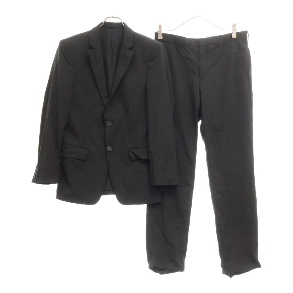 GIVENCHY(ジバンシィ) セットアップ スーツ ウール 2B テーラードジャケット ノータック スラックスパンツ ブラック G14S 1240-002