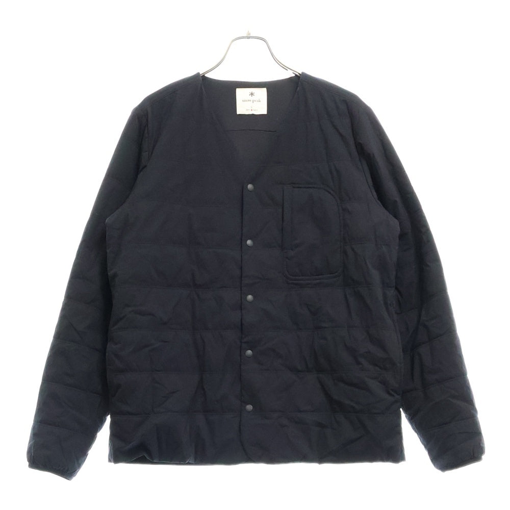 snow peak(スノーピーク) Flexible Insulated Pullover ナイロン キルティング ジャケット ブラック SW-22AU001