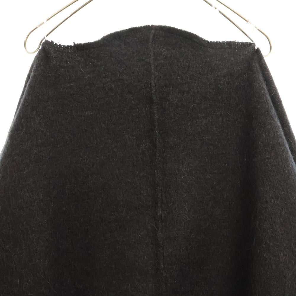 RAF SIMONS(ラフシモンズ) 22SS Oversized Knitted Jumper ロゴパッチ オーバーサイズ ウールニット セーター ダークグレー 212M84050002