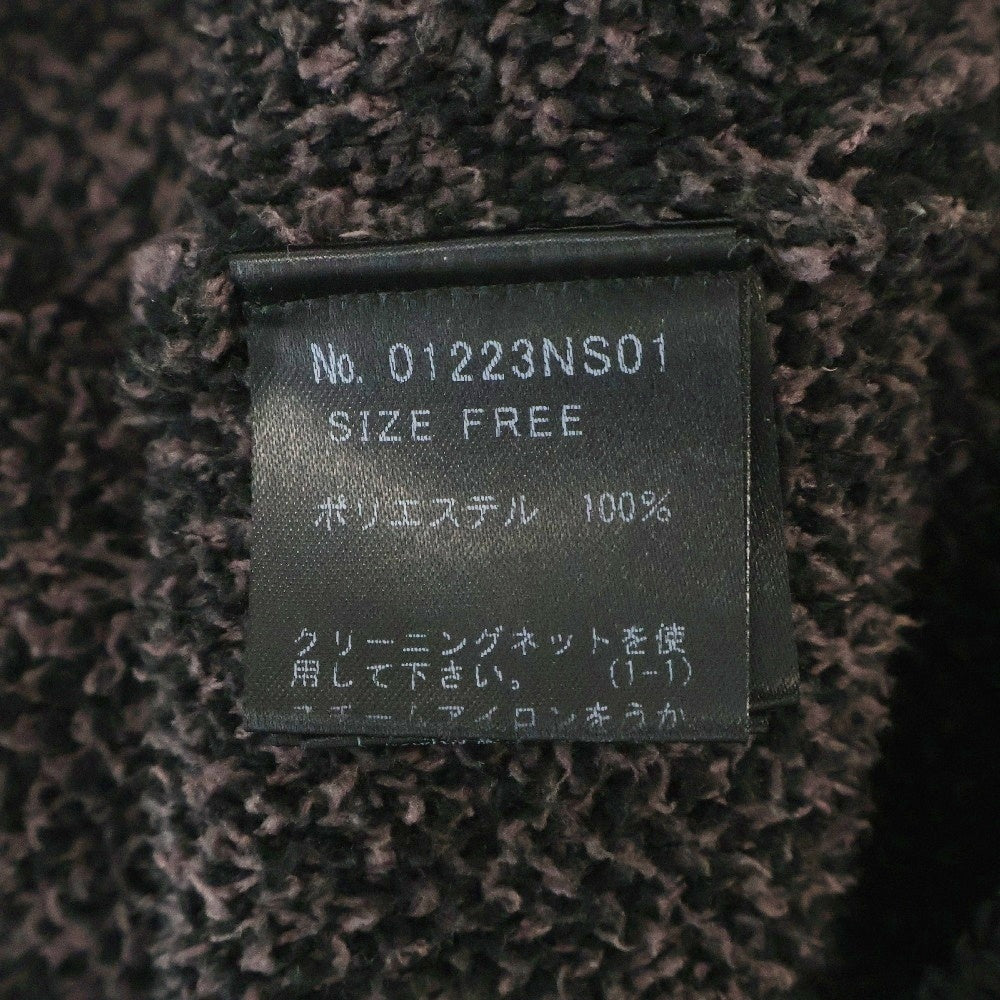HYSTERIC GLAMOUR(ヒステリックグラマー) FIRE BEAR ジャガード ポリエステル ニット セーター ブラック 01223NS01