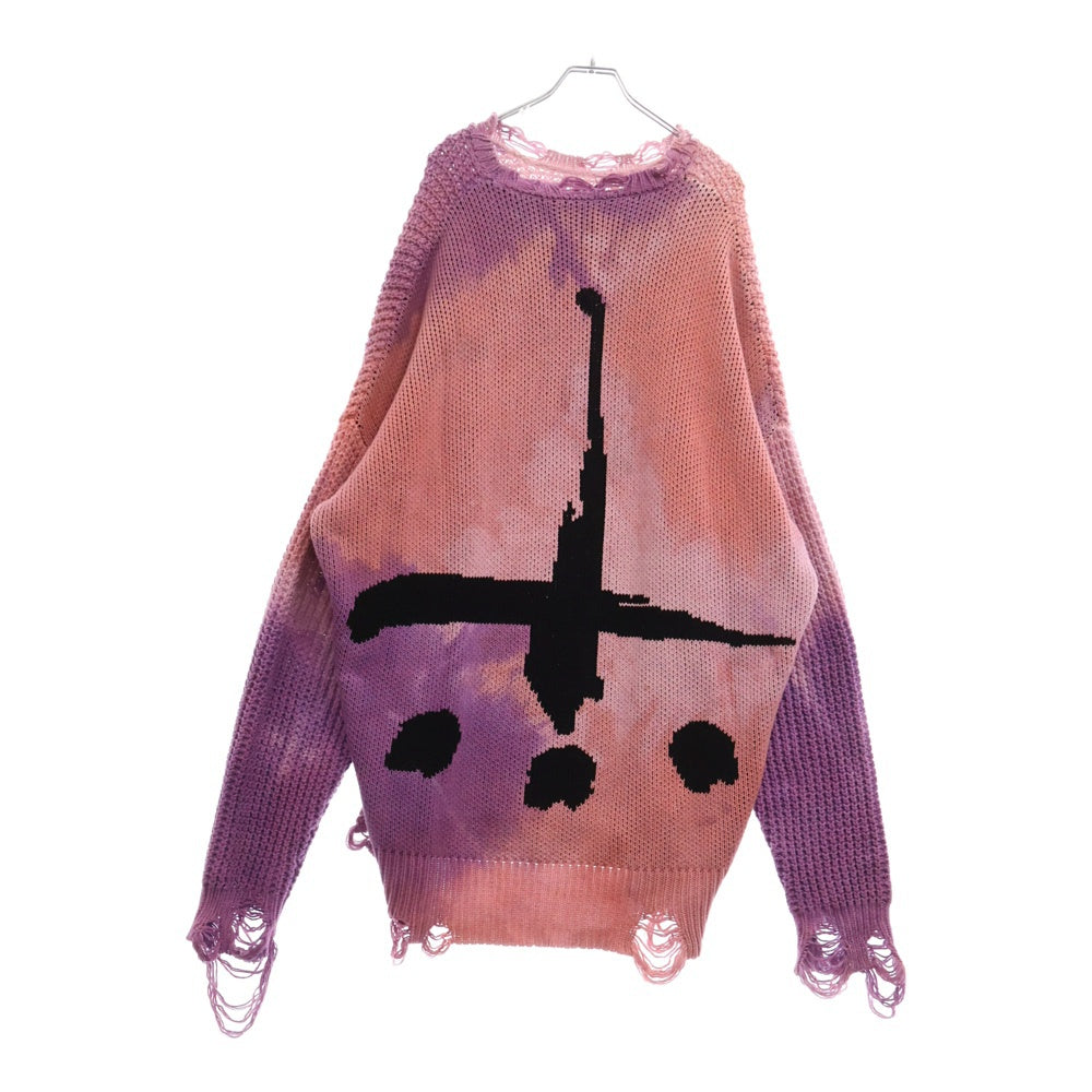 cvtvlist(カタリスト) CTLS CVTVLIST CRASH KNIT PINK MARBL クラッシュ ニット セーター ピンク 22019RF01
