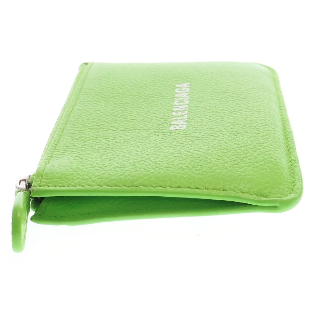 BALENCIAGA(バレンシアガ) Cash キャッシュ レザー ラージ ロング コイン&カードホルダー 財布 グリーン 637130