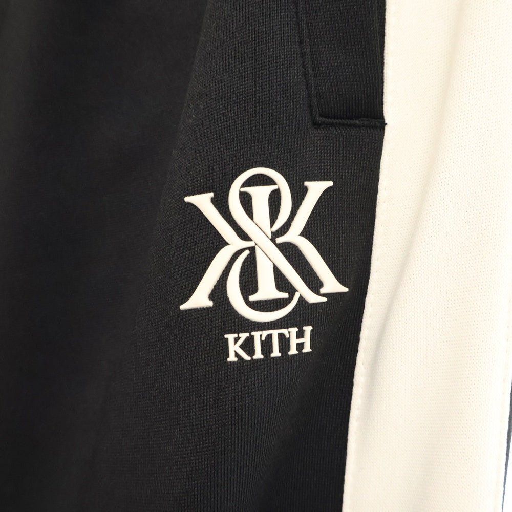 KITH(キス) W ARVOR TRACK PANTS サイドラインスウェットパンツ ブラック レディース 25-030-061-0007-1-0