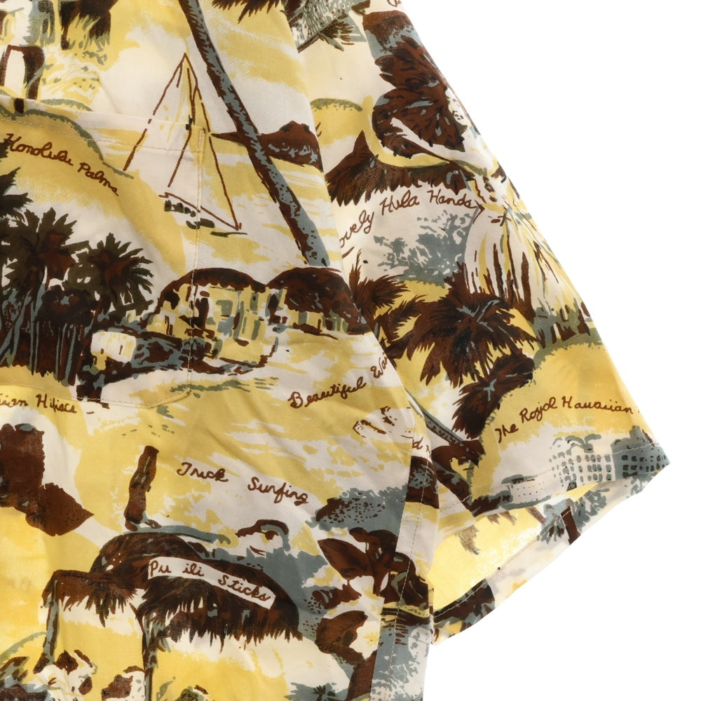 ANDFAMILYS(アンドファミリー) 24SS HAWAIIAN SHIRTS 総柄 ハワイアン 半袖シャツ イエロー SHS2405778