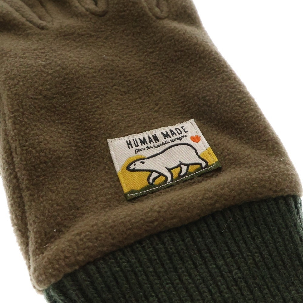 LACOSTE(ラコステ) 24AW FLEECE GLOVE シロクマワッペン付きフリースグローブ 手袋