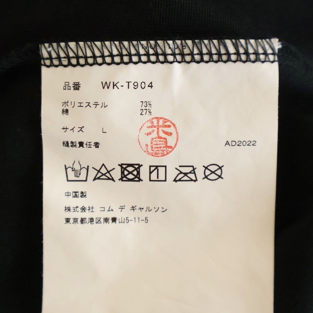 eYe COMME des GARCONS JUNYA WATANABE MAN(アイ コム デ ギャルソン ジュンヤ ワタナベ マン) 23SS AD2022 × THE NORTH FACE ザノースフェイス ロゴ プリント 半袖Tシャツ WK‐T904