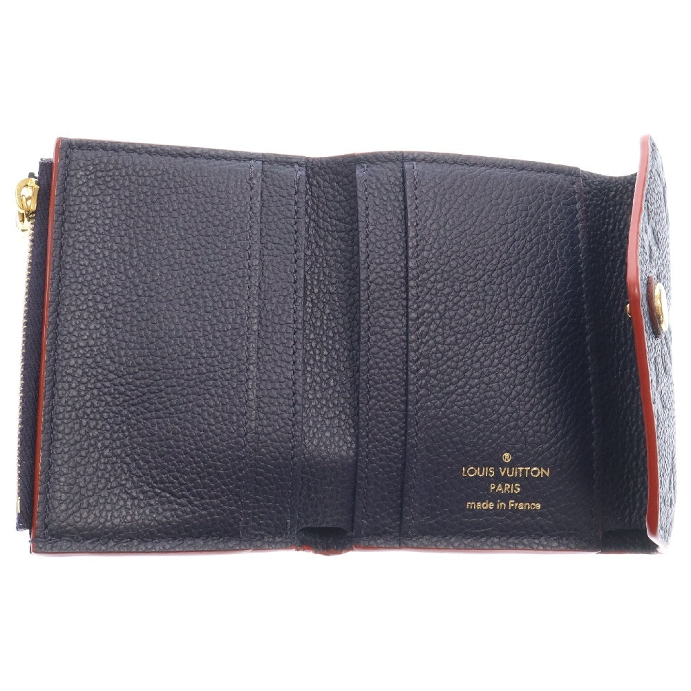 LOUIS VUITTON(ルイヴィトン) ポルトフォイユ ゾエ モノグラム アンプラント 三つ折り財布 ネイビー M58880 SP4799