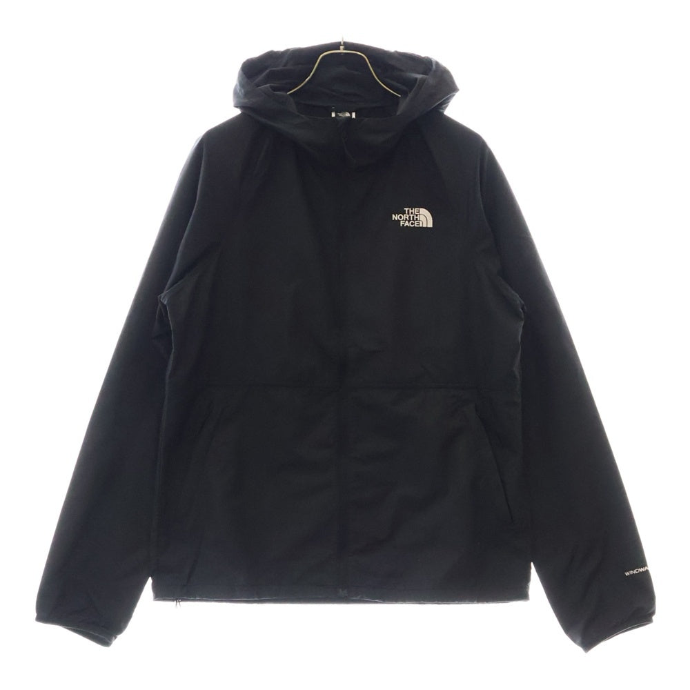 THE NORTH FACE(ザノースフェイス) Flyweight Hoodie 2.0 フライウェイト ロゴ刺繍 フーデッド ジップアップジャケット ブラック NF0A7ZWS