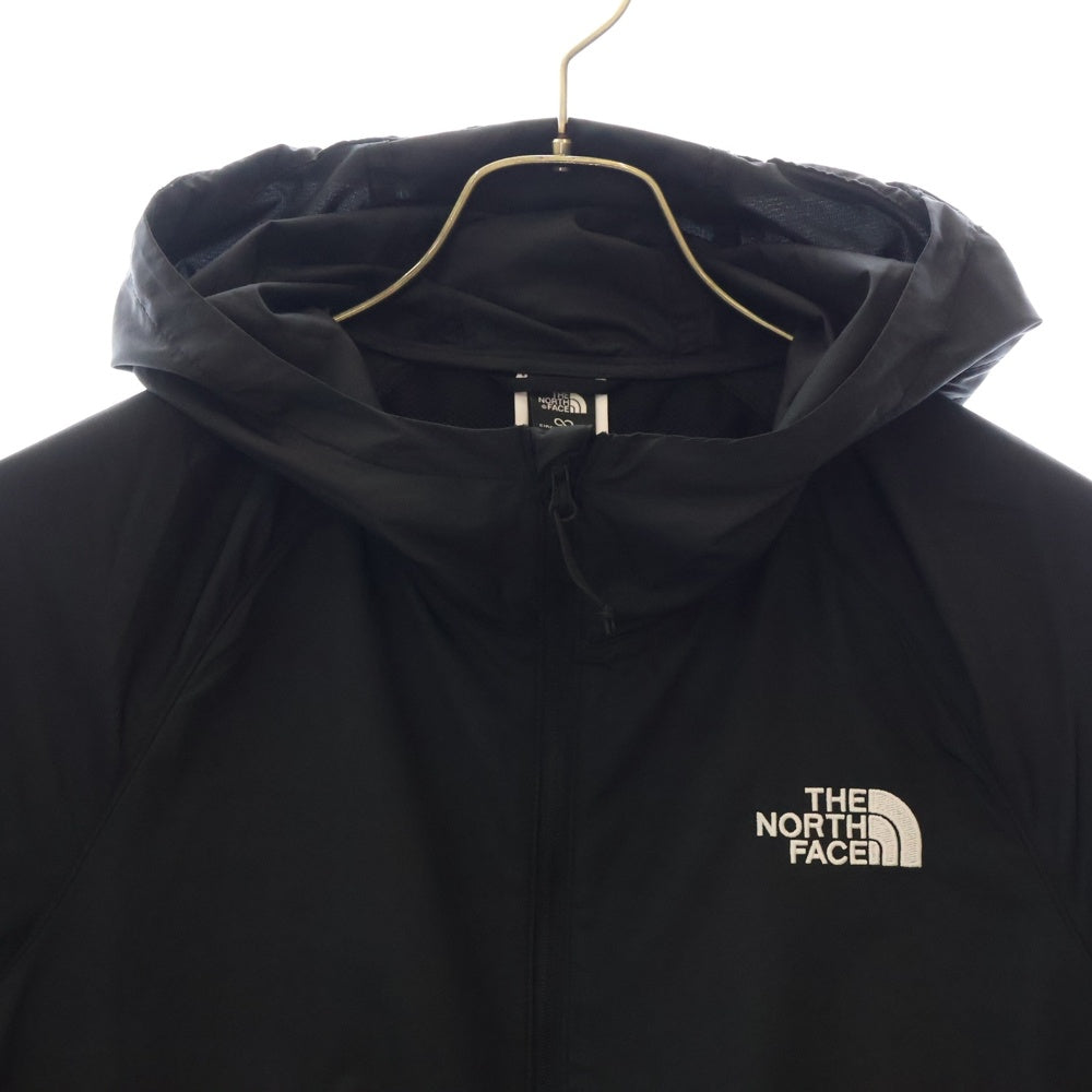 THE NORTH FACE(ザノースフェイス) Flyweight Hoodie 2.0 フライウェイト ロゴ刺繍 フーデッド ジップアップジャケット ブラック NF0A7ZWS