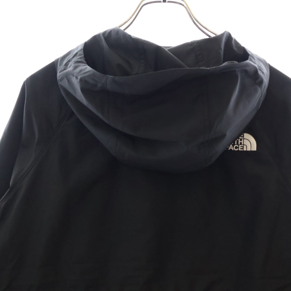 THE NORTH FACE(ザノースフェイス) Flyweight Hoodie 2.0 フライウェイト ロゴ刺繍 フーデッド ジップアップジャケット ブラック NF0A7ZWS