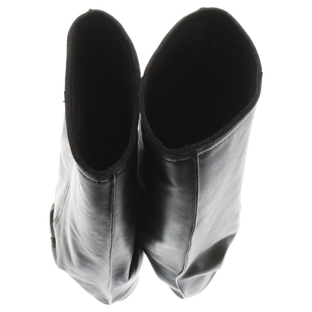Sacai(サカイ) 24AW LEATHER PANTS MEDIUM BOOTS レザーパンツミディアムブーツ ブラック レディース 24-07602